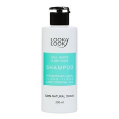 Shampoo for fat roots and dry ends of Looky Look 200 ml