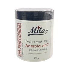 Альгинатная маска Ацерола и витамин С для борьбы с морщинами Peel Off Mask Accerola Mila Perfect 200 г