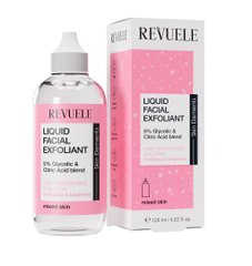 Liquid exfoliant for the face 5% mixture of glycolic and citric acid Revuele 125 ml