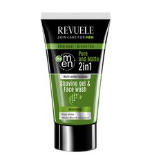 2in1 shaving gel with coal and green tea Men Care Revuele 180 ml