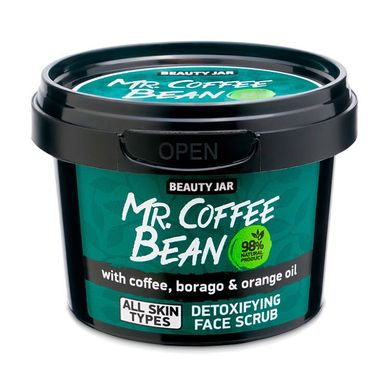 Детокс скраб для обличчя Mr. Coffee Bean Beauty Jar 50 г