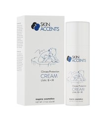 Protective face cream Climate Protection cream UVA/B + IR Skin Accents Inspira 50 ml