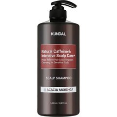 Шампунь с кофеином против выпадения волос Natural Caffeine & Intensive Scalp Care Shampoo Acacia Moringa Kundal 500 мл