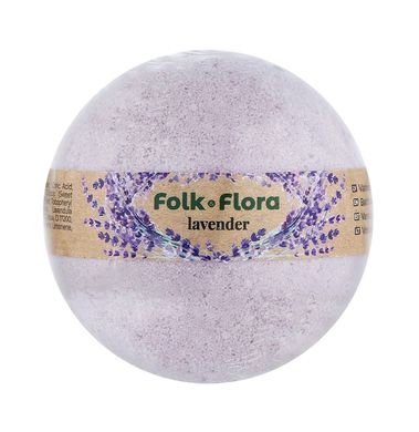 Бомбочка для ванни Лаванда Folk&Flora 130 г