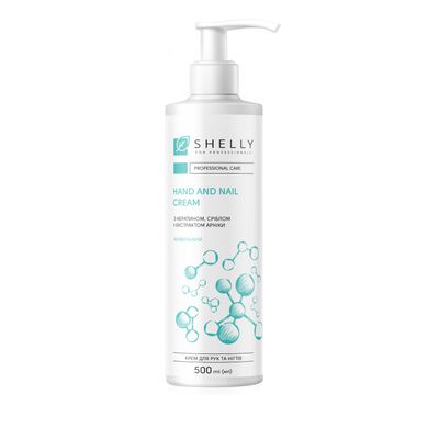 Hand and nail cream with keratin, silver and extract of Arnica Shelly 500 ml
