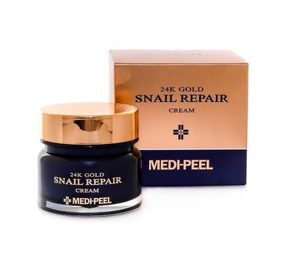 Крем для обличчя з колоїдним золотом та муцином равлика 24k Gold Snail Repair Cream Medi-Peel 50 мл