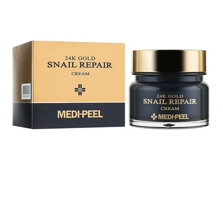 Крем для обличчя з колоїдним золотом та муцином равлика 24k Gold Snail Repair Cream Medi-Peel 50 мл
