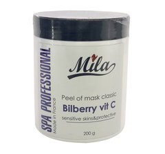 Strengthening alginate mask with blueberry extract and vitamin C for sensitive facial skin Mila Perfect 200 g