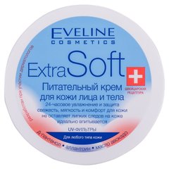 Живильний крем для обличчя і тіла для чутливої шкіри Extra Soft Eveline 200 мл