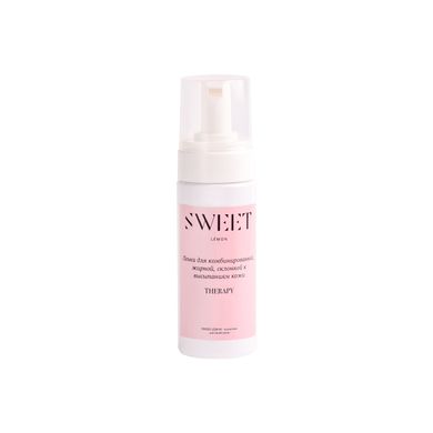 Skin cleansing foam THERAPY with AHA acids and prebiotic SWEET LÉMON 150 ml