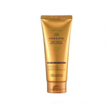 Facial cleansing foam with snail mucin and 24 carat gold Gold Snail Soft Touch Foam Cleansing J&G Cosmetics 170 ml