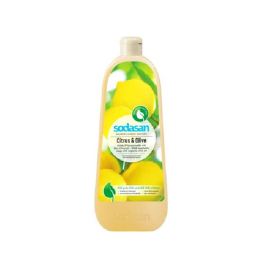 Органическое жидкое мыло Citrus-Olive бактерицидное с цитрусовым и оливковым маслами SODASAN 1 л