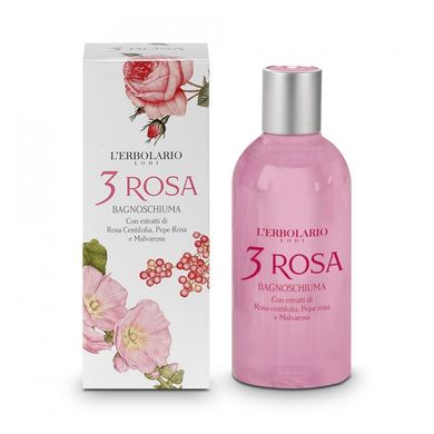 Three Roses bath foam and shower gel L'ERBOLARIO 250 ml