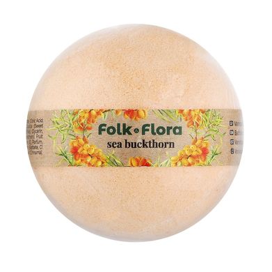 Бомбочка для ванны Облепиха Folk&Flora 130 г