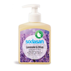 Органическое жидкое мыло Lavender-Olive успокаивающее с лавандовым и оливковым маслами SODASAN 300 мл