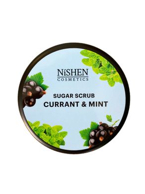 Sugar scrub for bodycurrant and mint Nishen 300 g
