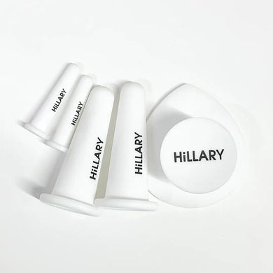 A set of vacuum cans for facial massage Hillary + silicone massager