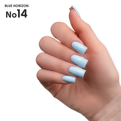Gel nail polish 14 Blue Horizon Shelly 12 ml