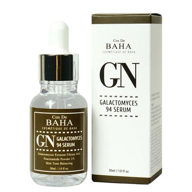 Serum for skin radiance with galactomyces and niacinamide GN Galactomyces 94 Serum Cos de Baha 30 ml