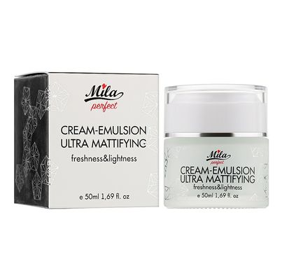 Нежно матирующая крем-эмульсия Cream-emulsion ultra mattifying Mila perfect 50 мл