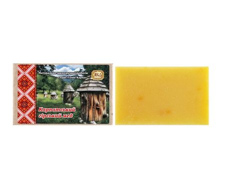 Handmade toilet soap Carpathian mountain honey YAKA 75 g