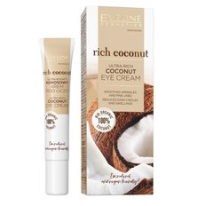 Живильний кокосовий крем для шкіри навколо очей серії Rich Coconut Eveline 20 мл