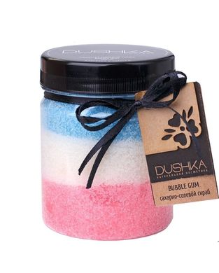 Сахарно-солевой скраб Bubble gum Dushka 300 г