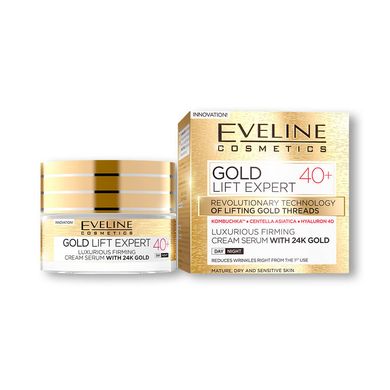 Укрепляющий крем-сыворотка 40+ Gold Lift Expert Eveline 50 мл