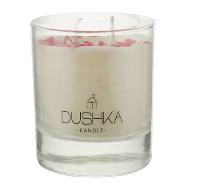 Candle in a glass Heart Dushka 140 g