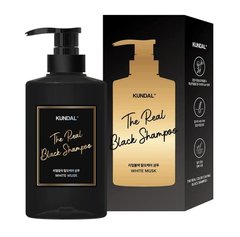 Тонуючий шампунь для брюнеток The Real Color Coating Black Shampoo White Musk Kundal 500 мл