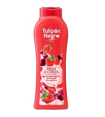 Shower gel Strawberry and cherry Tulipan Negro 650 ml