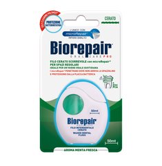 Зубна нитка-флос Щоденний захист з гідроксиапатитом BioRepair 50 м