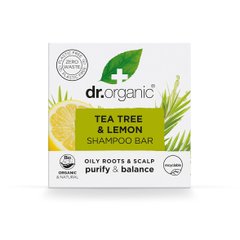 Твердий шампунь з екстрактом чайного дерева та лимона Dr.Organic 75 г