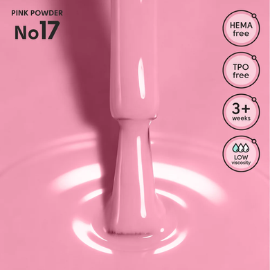 Гель-лак для нігтів 17 Pink Powder Shelly 12 мл