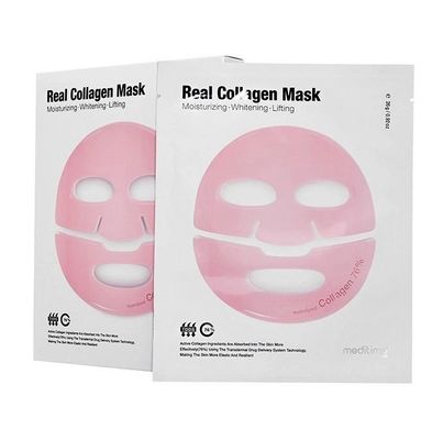 Увлажняющая гидрогелевая лифтинг-маска с морским коллагеном NEO Real Collagen Mask Meditime 26 г