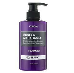 Nourishing conditioner with honey and macadamia oil Honey & Macadamia Protein Hair Treatment Blanc Kundal 500 ml