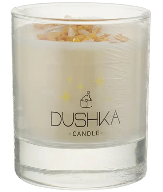 Candle in a glass Golden glow Dushka 140 g