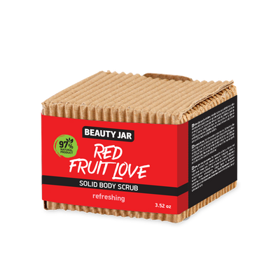 Solid Body Scrub Red Fruit Love Beauty Jar 100 g