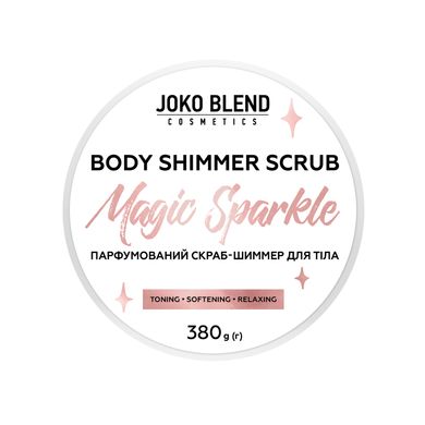 Perfumed body scrub with shimmer Magic Sparkle Joko Blend 380 g