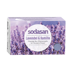 Organic face soap soothing Lavender-Chamomile SODASAN 100 g