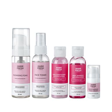 Travel kit for dry and normal skin Marie Fresh