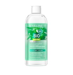 Hypoallergenic cleansing micellar water for the eyes and lips of the Bio Organic Eveline series 400 ml