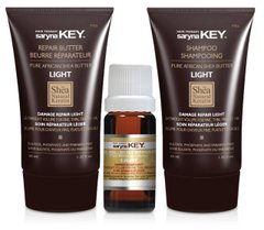 Набір для відновлення волосся полегшена формула Damage repair Light Saryna Key