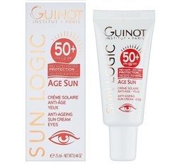 Антивозрастной крем от солнца для кожи вокруг глаз SPF50+ Age Sun Anti-Ageing Sun Cream Eyes Guinot 15 мл