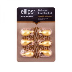 Vitamins hair oil Nourishing and protecting Bali with plumeria oil and rosemary oil Ellips 6 pcs
