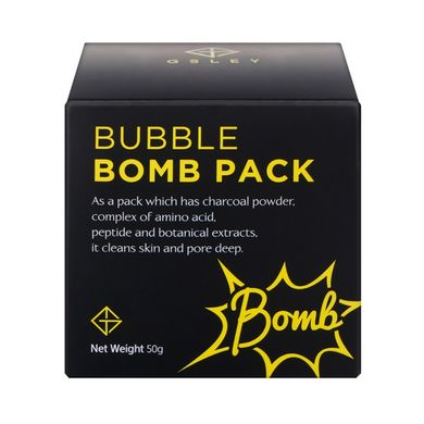 Bubble mask for deep cleansing of pores with plant extracts, amino acids and coal Bubble Bomb Pack J&G Cosmetics 50 g
