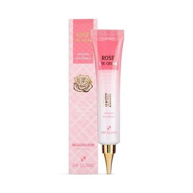 Cream for the skin around the eyes with rose extract and rose water Rose Eye Cream 3W Clinic 40 ml