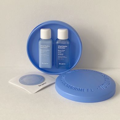 Набор мини-версий увлажняющих тонера и эмульсии для лица Vital Hydra Solution Skincare Duo kit Dr.Jart+