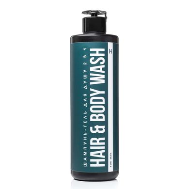 Shampoo shower Gel 2 in 1 Hair & Vody Wash for Man Hillary 500 ml
