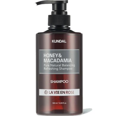 Honey & Macadamia Nature Shampoo La Vie En Rose Kundal 500 ml